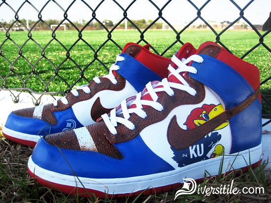 Kansas Jayhawks Football Custom Nike 