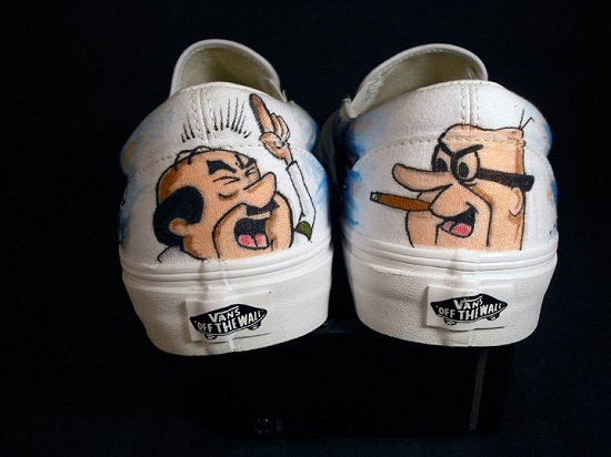 The Jetsons Custom Vans Slip On Shoes by Art Kicks