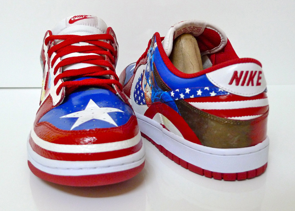captain america nike shoes
