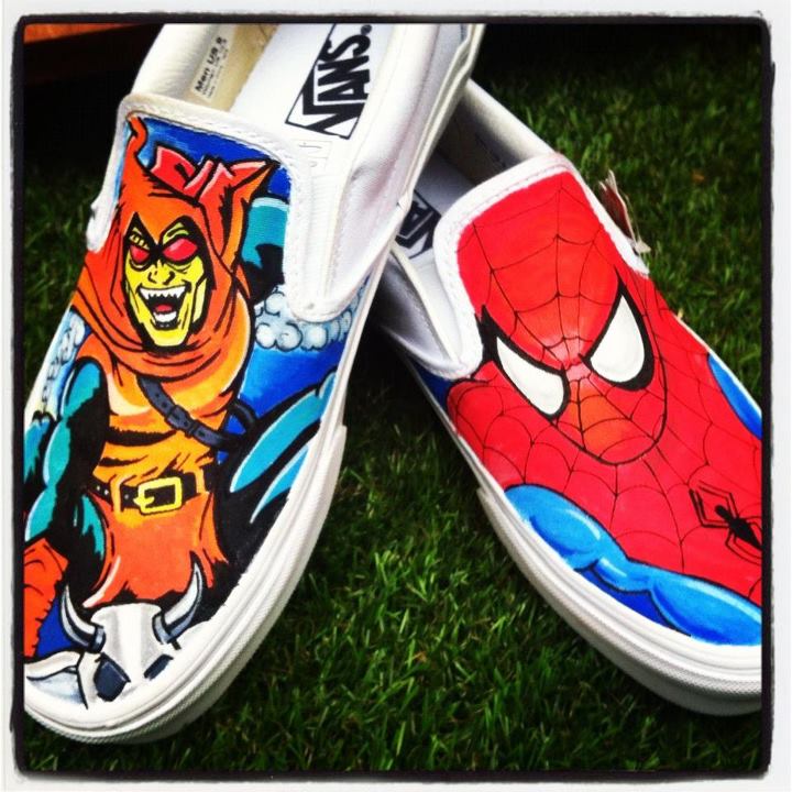 spiderman vans shoes