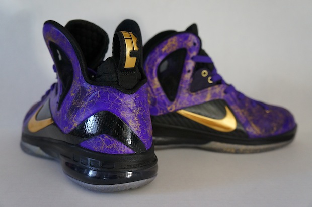 Purple and Gold Crown Royal Nike Lebron 9 Elite (4)