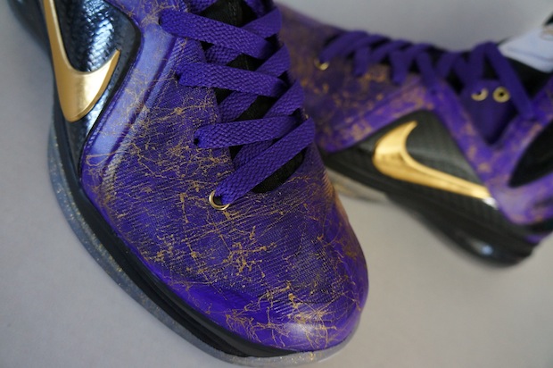 Purple and Gold Crown Royal Nike Lebron 9 Elite (2)