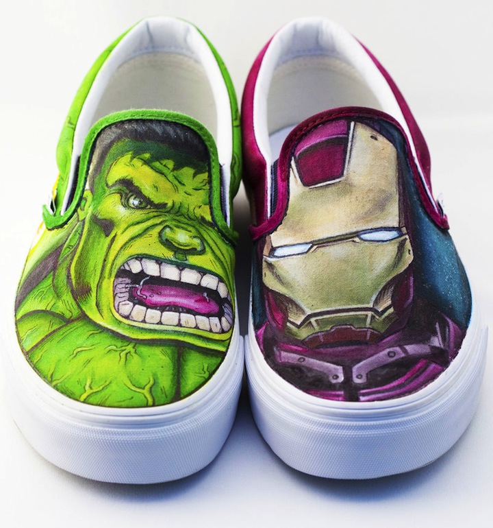 Hulk_and_Iron_Man_jordanmendenhall-custom-shoes