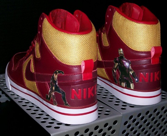 Custom Iron Man 2 Nike Air Delta Force AC Shoes by MP Kustom Kicks