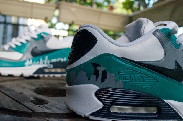 Nike Air Max 90 @Macklemore Custom Shoes by @LaptopLasane Macklemore Shoes
